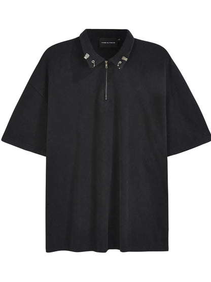 Men's Quarter Zip Short Sleeve Polo - Farnelli