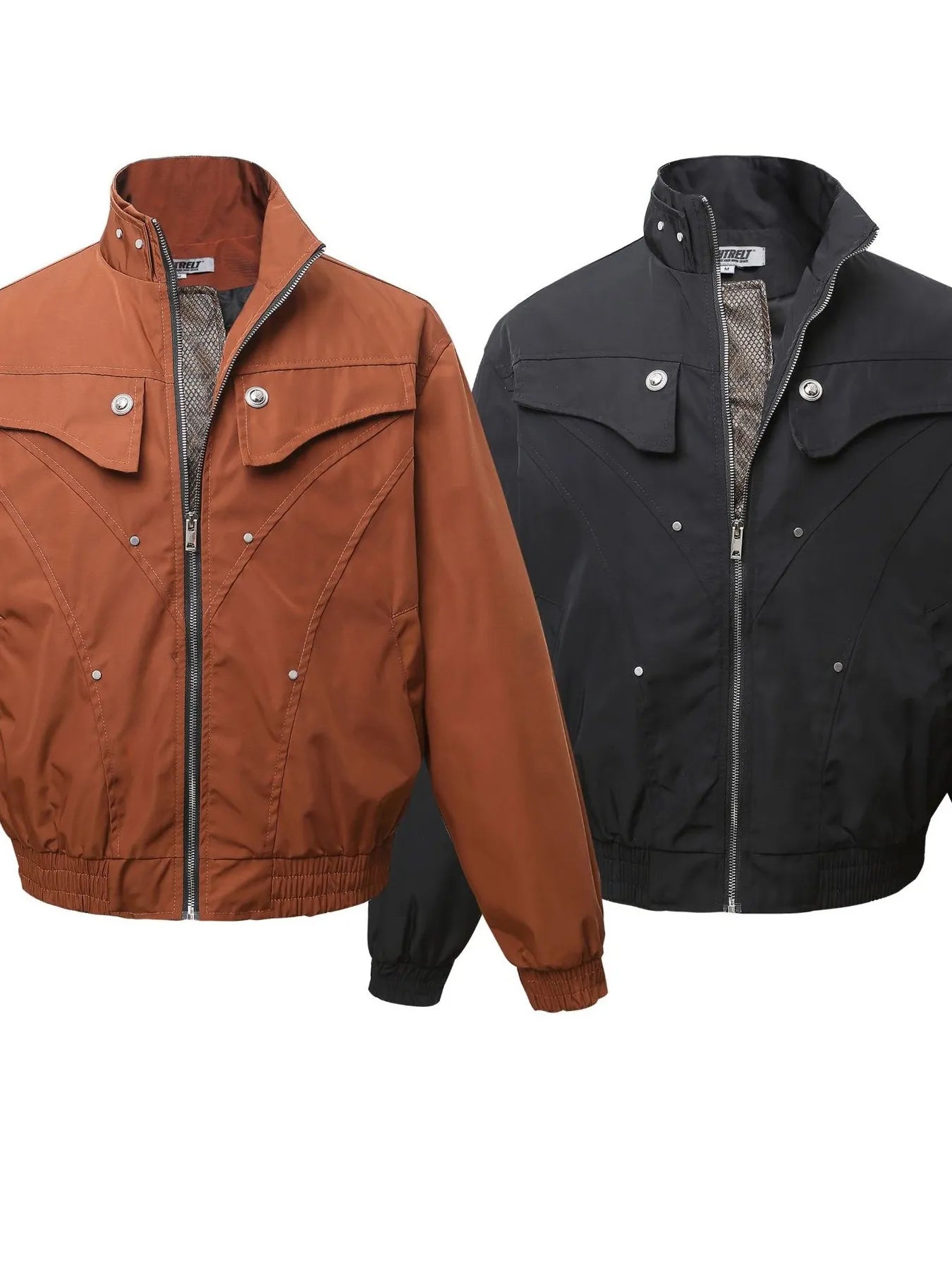Men's Zip Up Long Sleeve Jacket - Farnelli