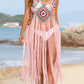 Fringe Spaghetti Strap Cover-Up - Farnelli