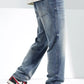 Men's Washed Straight Jeans - Farnelli
