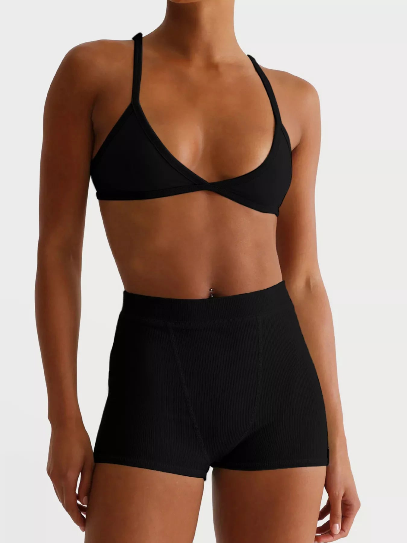 Seamless Bra and High Waist Shorts Active Set - Farnelli