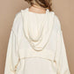 POL Half Zip Drop Shoulder Hooded Sweater - Farnelli