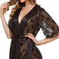Lace Short Sleeve Lingerie Robe