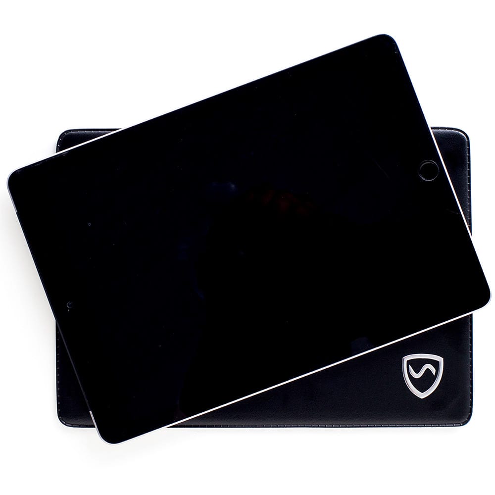 Shield Your Body SYB Tablet Pad with tablet computer dock and stand setup