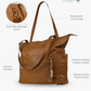 The Lillian Diaper Bag - Cognac