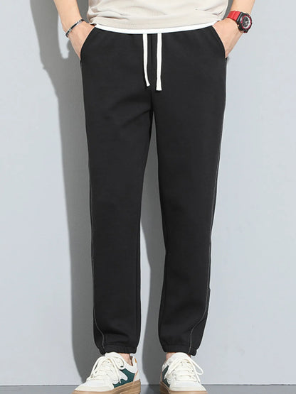 Men's Full Size Casual Drawstring Joggers Plus Size - Farnelli