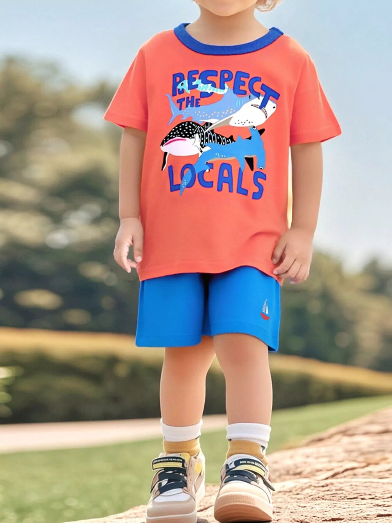 Children's Graphic Crew Neck T-Shirt - Farnelli