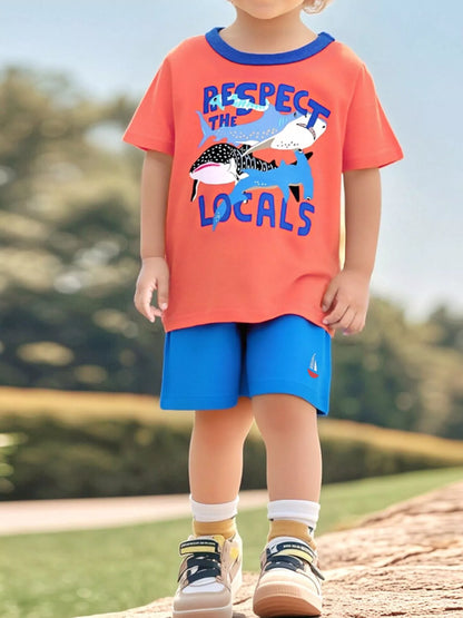 Children's Graphic Crew Neck T-Shirt - Farnelli