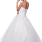 CLEARANCE - Juliet 301 Poofy Quinceanera Tulle Dress A-Line Strapless Beading