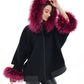 Saga®Furs Silver Fox Cashmere Blend Coat