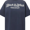 Men's Gradient Letter Round Neck T-Shirt - Blue
