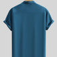 Men's Button Up Short Sleeve Shirt - Farnelli