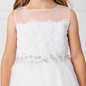 Isabella Ivory Girls Formal Dress-1