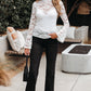 Alani Lace Crochet Bell Sleeve Blouse - Farnelli