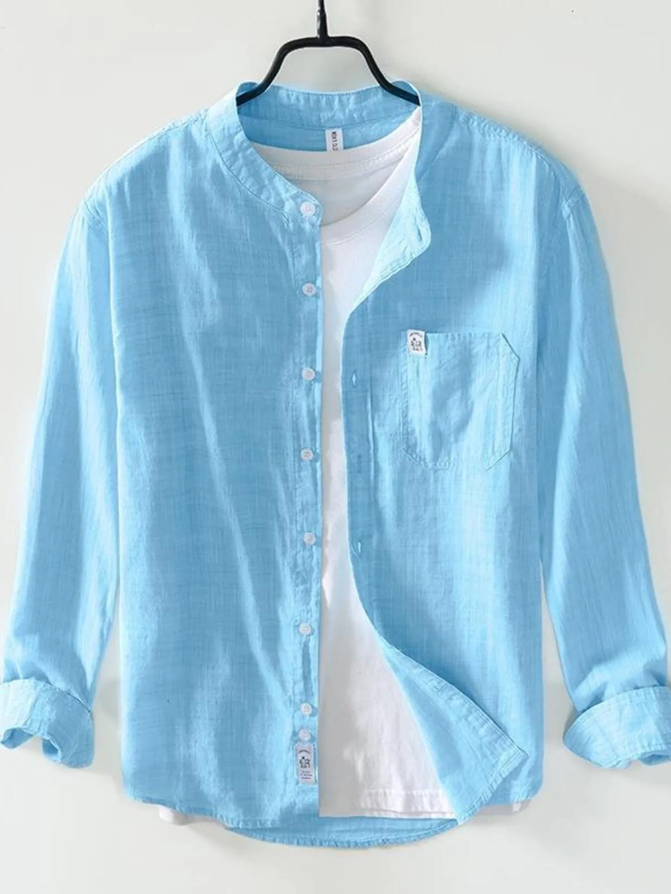 Men's Plus Size Button Up Long Sleeve Shirt - Farnelli
