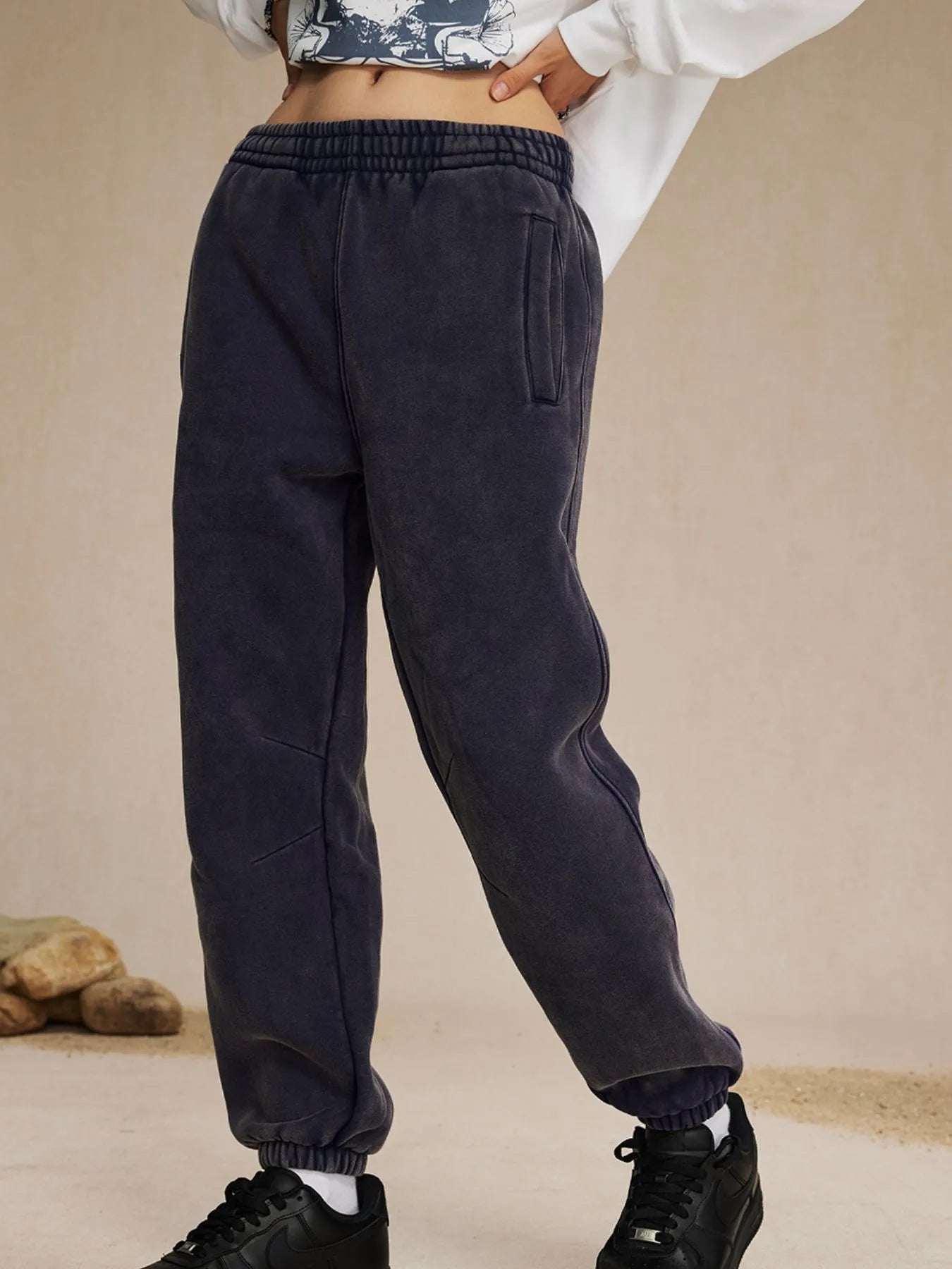 Men's Casual Elastic Waist Cotton Sweatpants - Farnelli