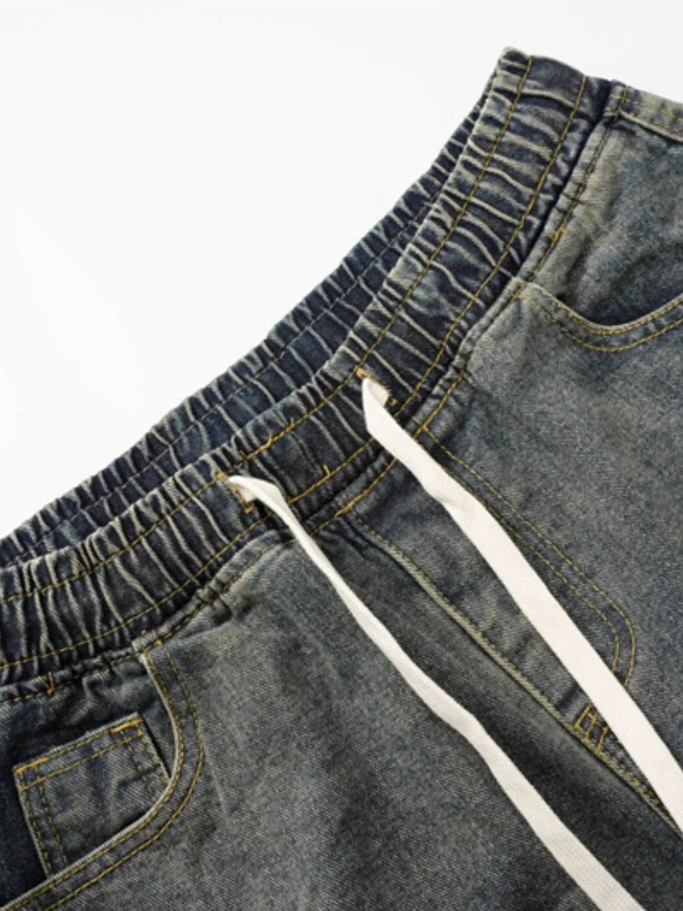 Men's Drawstring Cargo Jeans - Farnelli