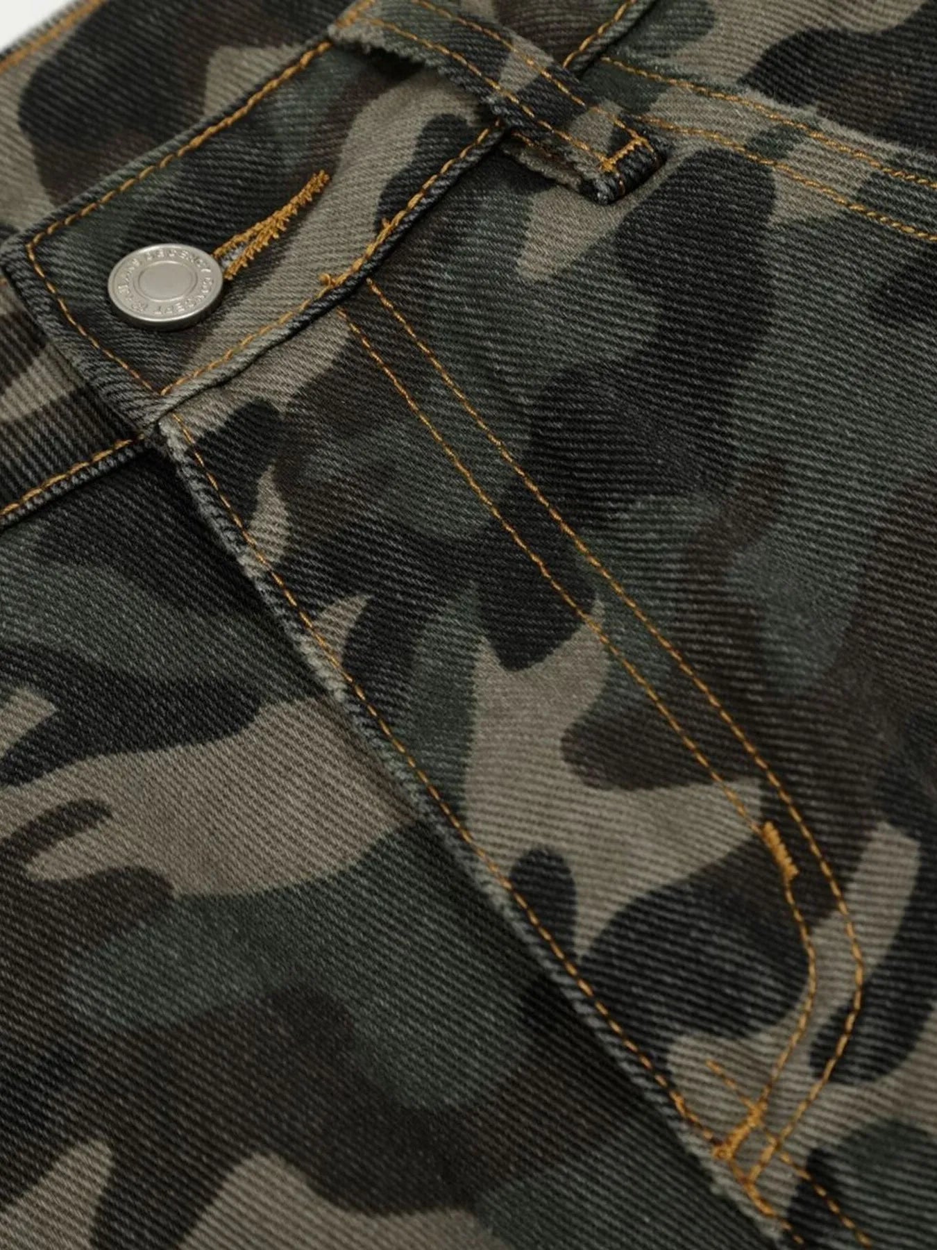 Men's Camouflage Wide Leg Cargo Jeans - Farnelli