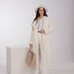 Pre-Order. Re-Stock Ships September 30. Astoria Classic Wraparound Wool Blend Overcoat in Ivory