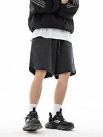 Men's Plus Size Drawstring Denim Shorts - Farnelli