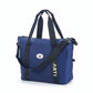 ARTI navy duffle bag with spacious main compartment and sturdy carry handles