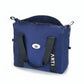 ARTI navy duffle bag with spacious zippered compartment and sturdy handles
