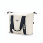 ARTI cream duffle bag with spacious design and sturdy handles