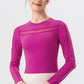 Round Neck Long Sleeve Active T-Shirt - Farnelli
