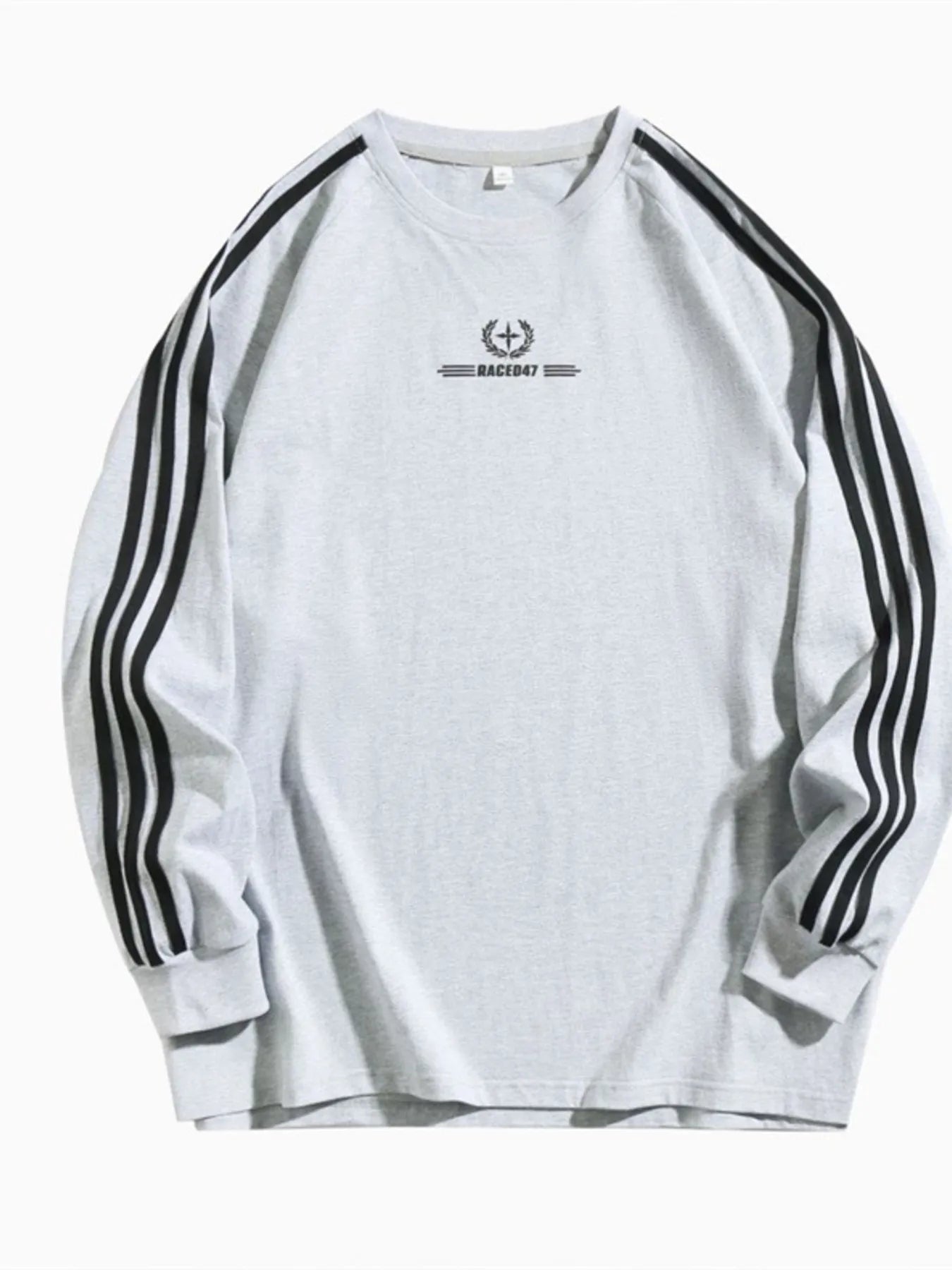Men's Side Striped Long Sleeve Sweatshirt - Farnelli