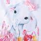 Children's Elephant Polka Dot Ruffle Hem Dress - Farnelli