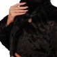 Kaia Eco-Fur Down Fill Coat in Black