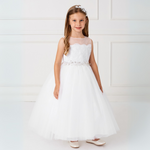 Isabella Ivory Girls Formal Dress-0