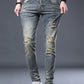 Men's Distressed Slim Fit Jeans - Farnelli