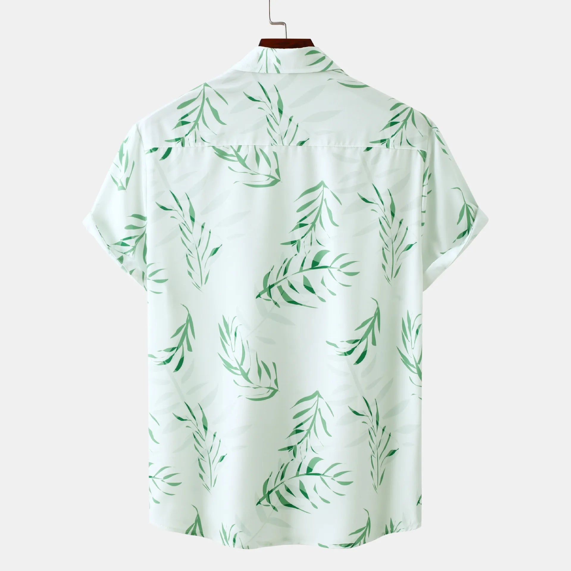 Men's Plus Size Printed Short Sleeve Casual Shirt - Farnelli