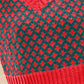 SO ME Color Block Textured Christmas Sweater V Neck Top - Farnelli