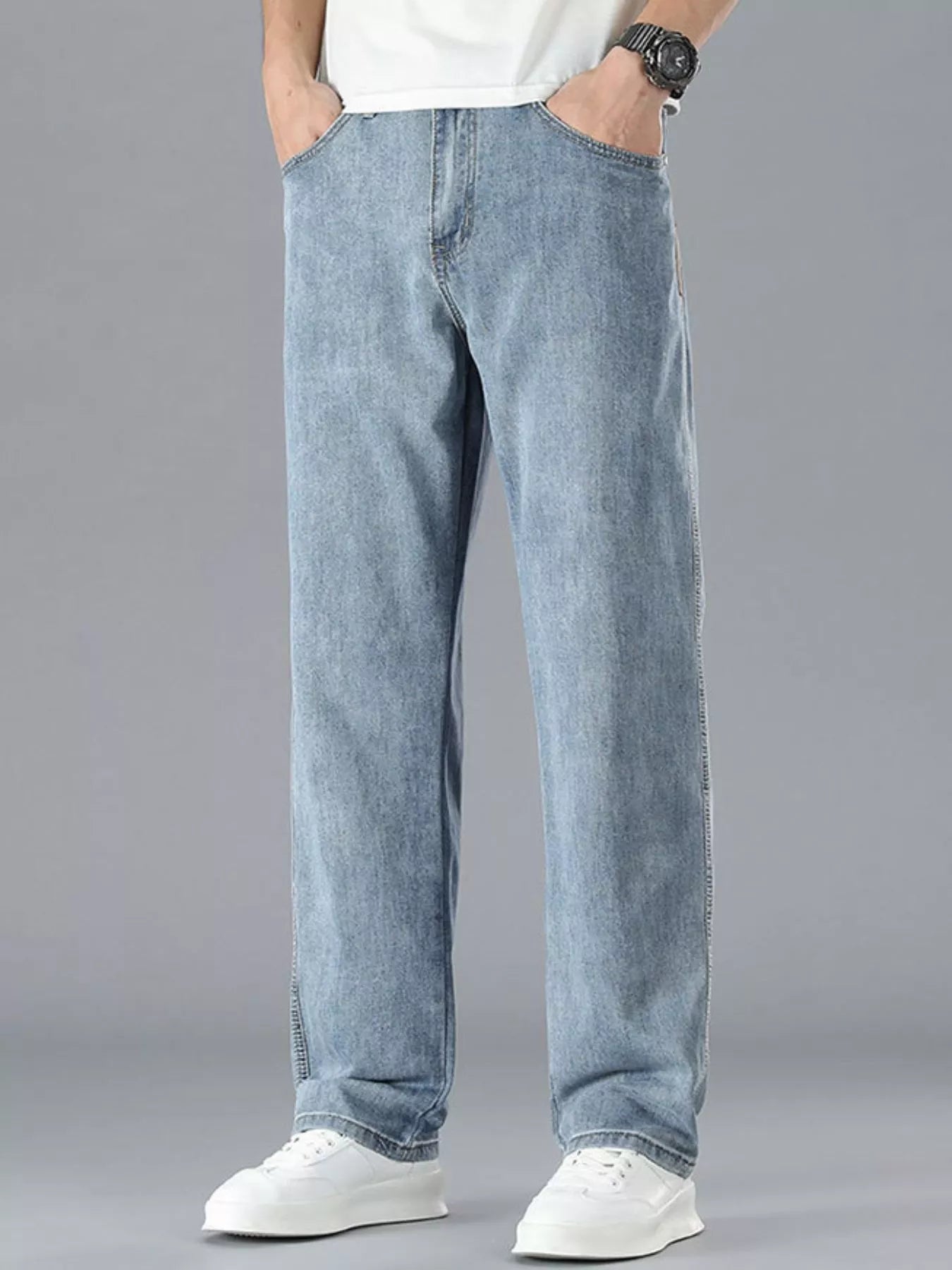 Men's Straight Leg Jeans - Farnelli
