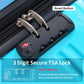 HouseOfZazla gradient color hardshell luggage set with spinner wheels and TSA lock in light blue or purple
