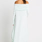 French Terry Curtain Dress - Mint