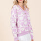 Mittoshop Checkered Heart Button Down Cardigan - Farnelli