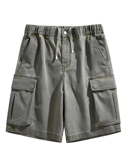 Men's Elastic Waistband Cargo Shorts - Farnelli