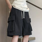 Men's Plus Size Drawstring Loose Fit Cargo Shorts - Farnelli