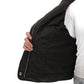 Studded Light Demi-Season Hooded Cropped Jacket in Black