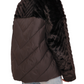 Kaia Eco-Fur Down Fill Coat in Black