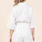 Mittoshop Tie Waist Half Sleeve Romper - Farnelli