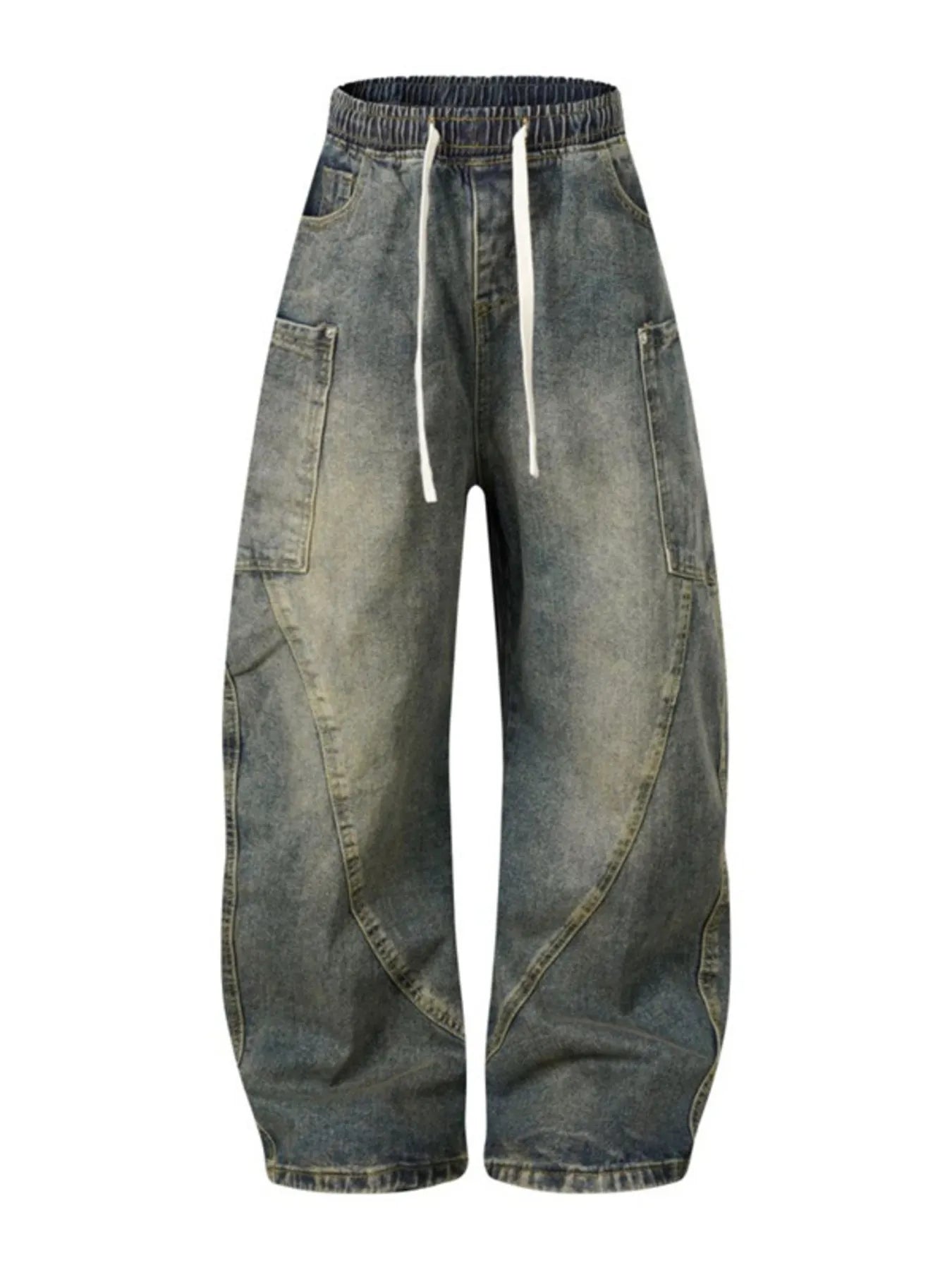 Men's Drawstring Cargo Jeans - Farnelli