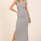 Mittoshop Striped Scoop Neck Sleeveless Maxi Dress - Farnelli