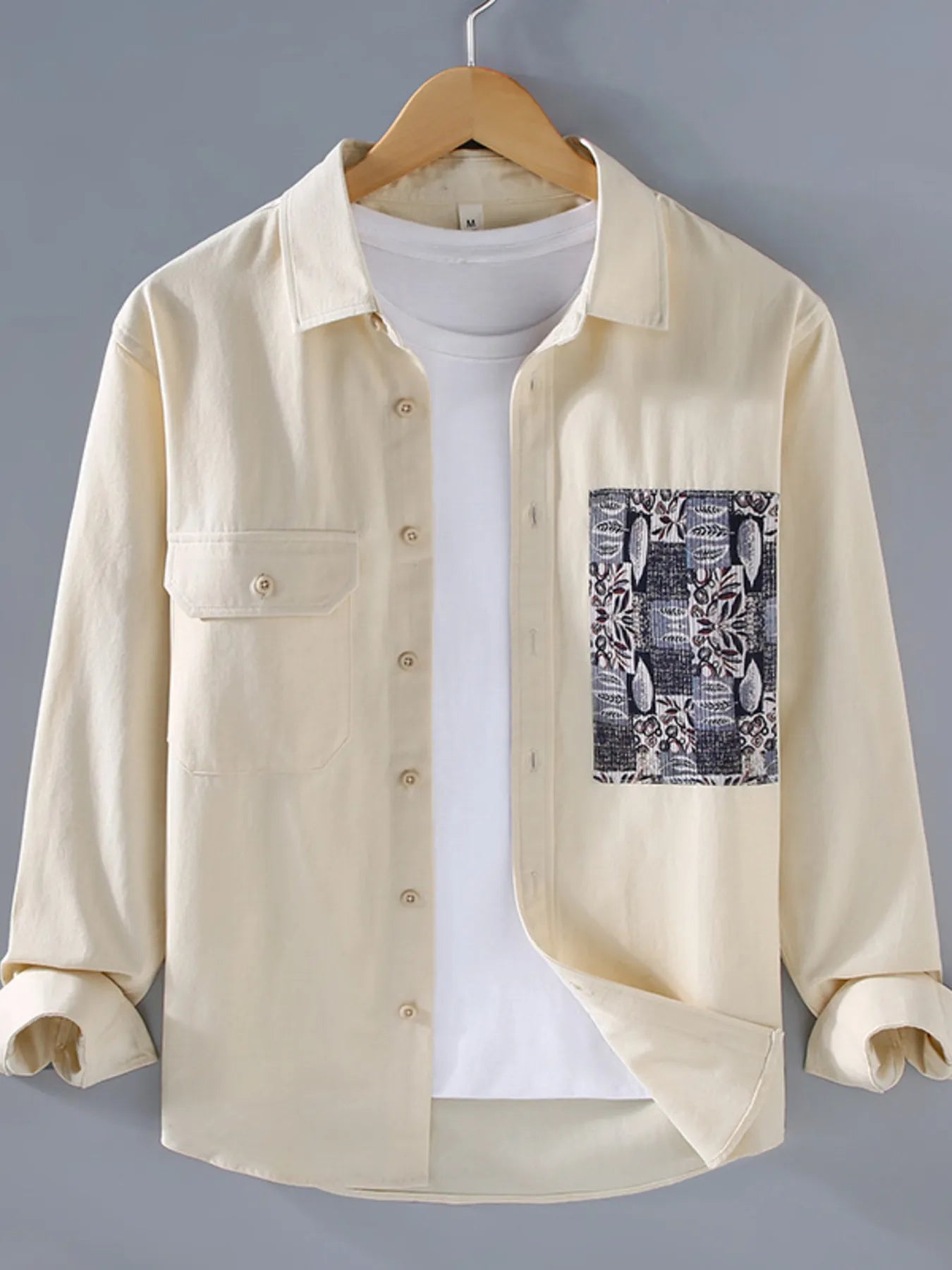 Men's Plus Size Button Up Long Sleeve Shirt - Farnelli