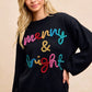 BiBi Tinsel Lettering Christmas Sweater - Farnelli