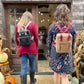 Carry Courage GAME CHANGER mini backpack in coal black, front view