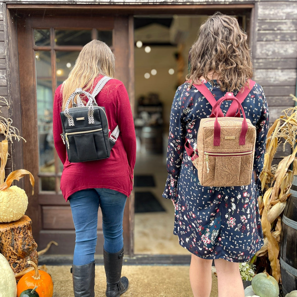 Carry Courage GAME CHANGER mini backpack in coal black, front view